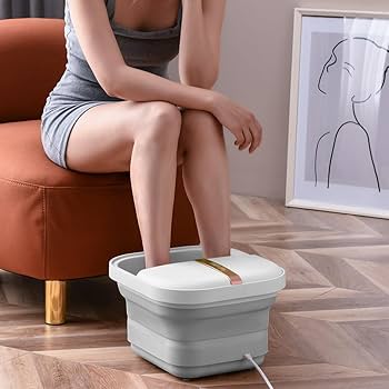 折り畳め フットバス 足湯 保温 浴剤可 10L大容量 温度調節 タイマー バブ Amazon | Carbagjoy折り畳め電動式 足湯器 足湯 フットバス 保温